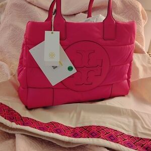 Tory Burch PinkPuffer Tote NWT